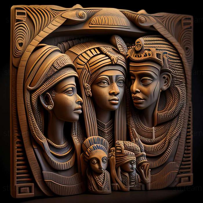 3D model Children of the Nile game (STL)